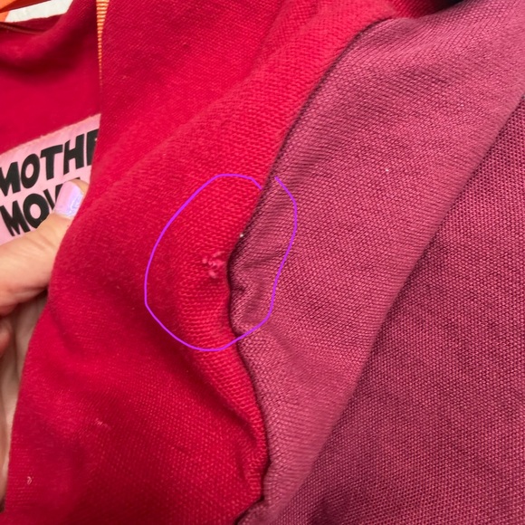 Mother Denim Move It Duffel Bag Red Orange - Picture 9 of 9